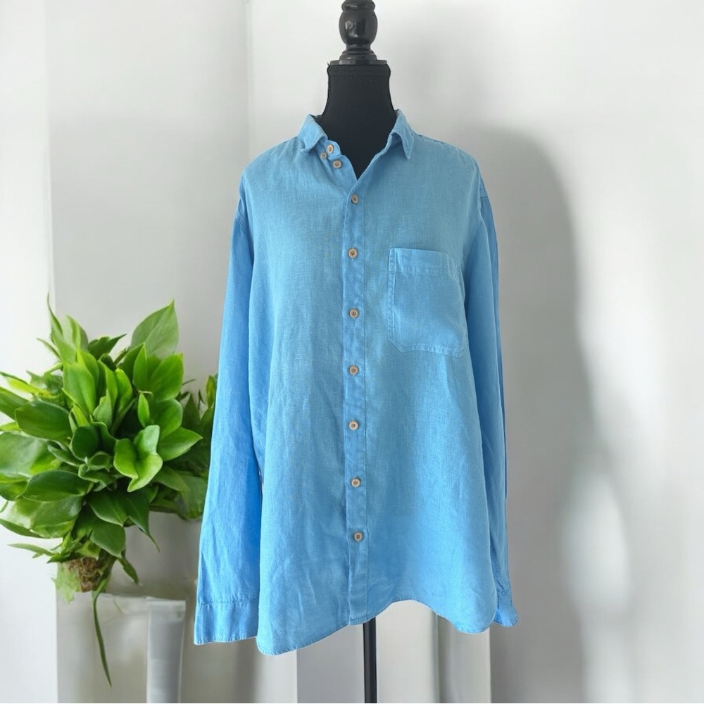 ZYGA Paris 100% Linen Men’s Shirt – Size L